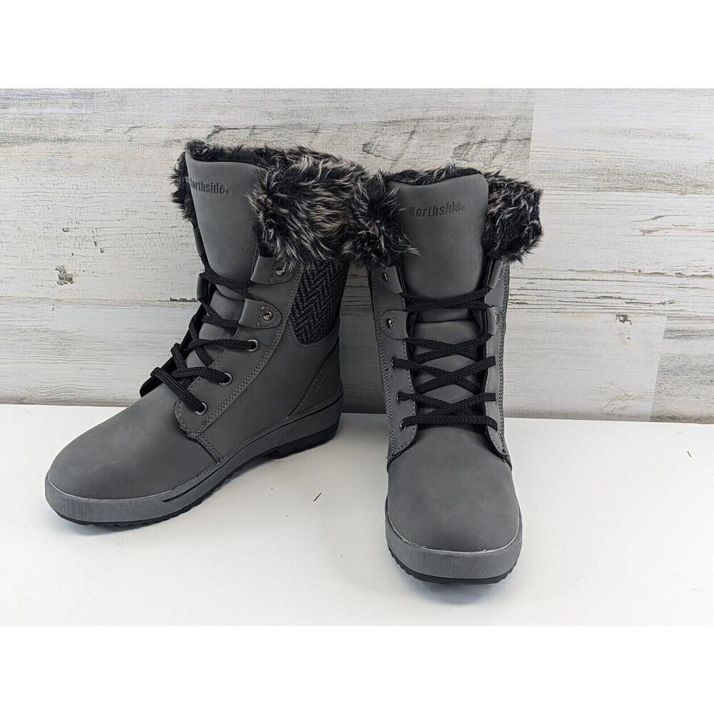 Women's Northside Brookelle SE Cold Weather Fashion Boots Slate Grey Size‎ 6